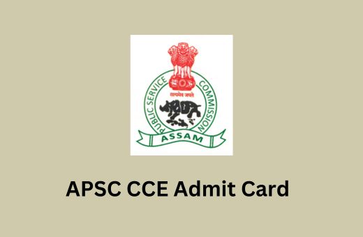 APSC CCE Admit Card